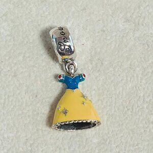 Authentic Retired Pandora Disney Snow White's Light Yellow Dress - 791579ENMX